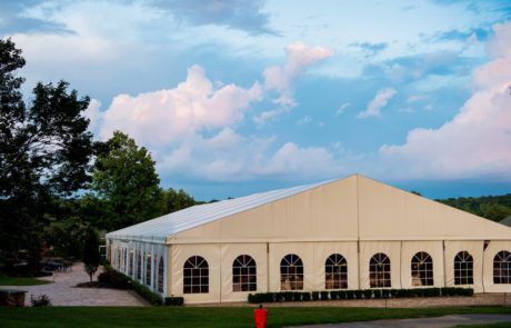 West Hills Country Club Photo of the tented ballroom from outside