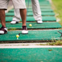 driving-range Teeing off at the driving range