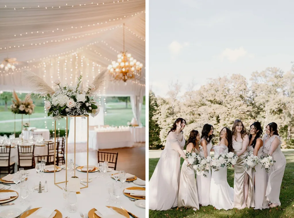 Trendsetting Décor: Drapery and Twinkle Lights in our outdoor ballroom